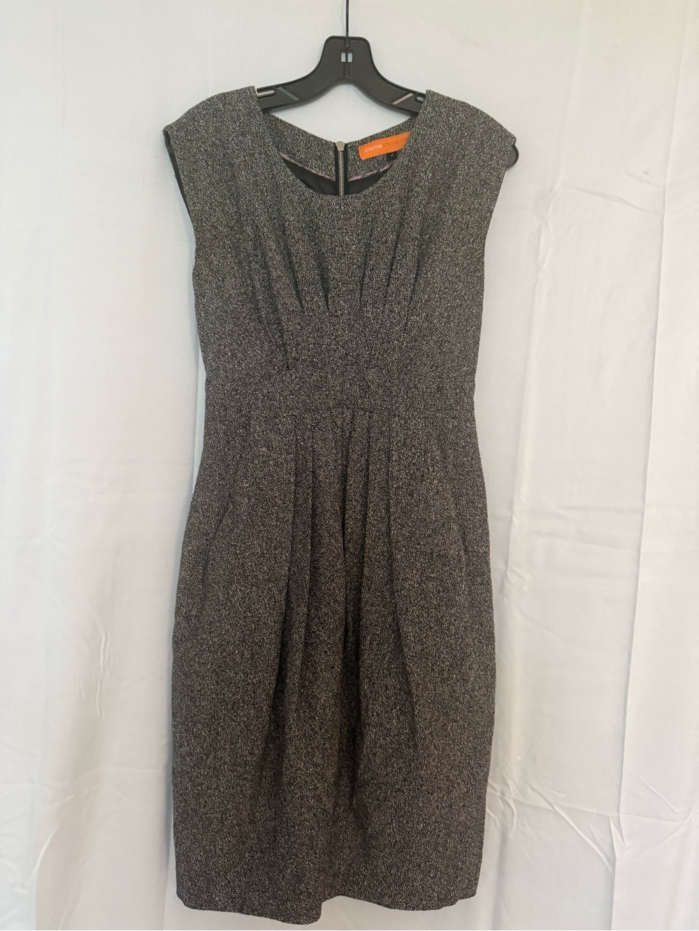 Cynthia Steffe Charcoal Tweed Dress